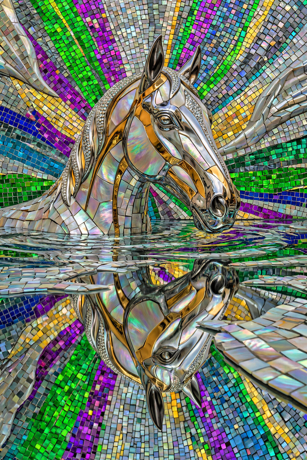 The Horse - Aqua Portraits ET0226-202 Eugenio Tocchet