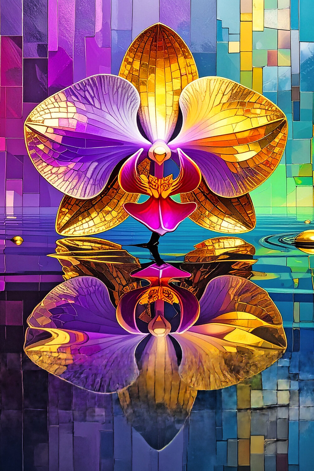 Resonant Bloom – ET0526-130 Eugenio Tocchet Print for sale