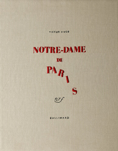 NOTRE DAME DE PARIS, VICTOR HUGO de Sophie Liard, Téxtil a la venta en Singulart
