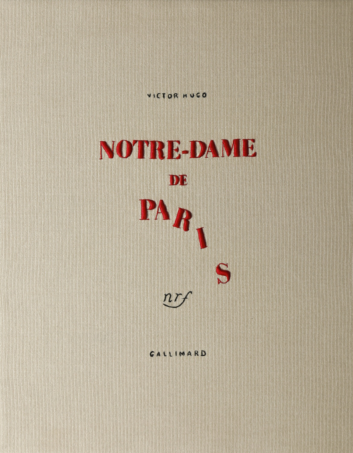 NOTRE DAME DE PARIS, VICTOR HUGO Sophie Liard Textil zu verkaufen