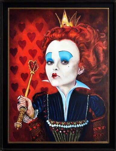 The Red Queen. Alice in Wonderland van Olga Begisheva K., Schilderij te koop op Singulart
