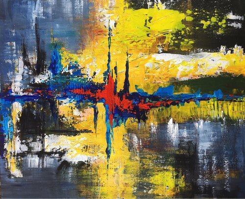 Abstract landscape by Olga Begisheva K., 회화 for Sale on Singulart