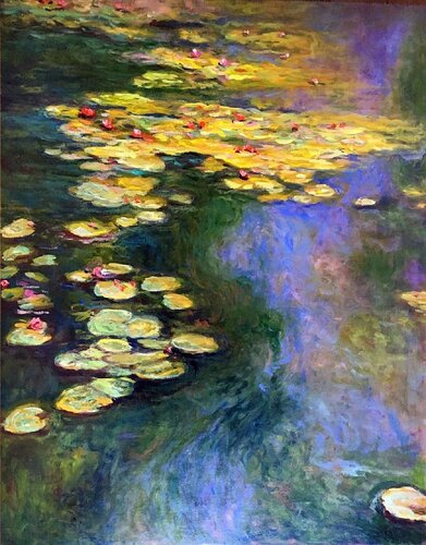 Water Lilies by Claude Monet. Oil Reproduction by Olga Begisheva K., 회화 for Sale on Singulart