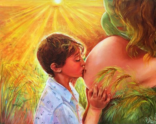 Maternity van Olga Begisheva K., Schilderij te koop op Singulart