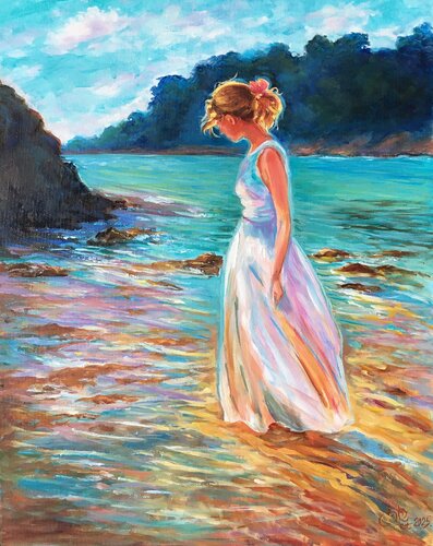 Sea walk von Olga Begisheva K., Malerei kaufen auf Singulart