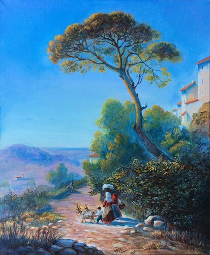 Italian Landscape by Olga Begisheva K., 회화 for Sale on Singulart