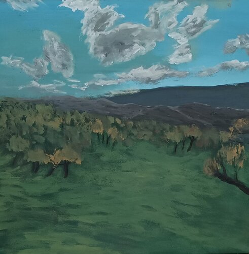 Richtung Berge by Gulschan Rokzad, Painting for Sale on Singulart