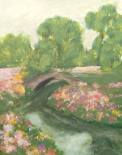 Der geheime Garten by Gulschan Rokzad, Painting for Sale on Singulart