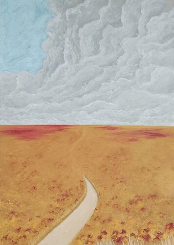 Richtung Himmel van Gulschan Rokzad, Schilderij te koop op Singulart