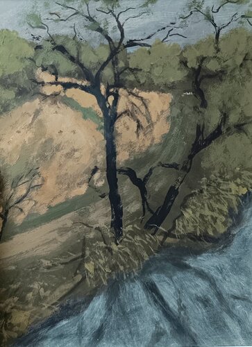 Der Weg führte über das Feld by Gulschan Rokzad, Painting for Sale on Singulart