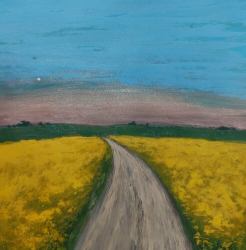 Der Mond am Abend de Gulschan Rokzad, Pintura a la venta en Singulart