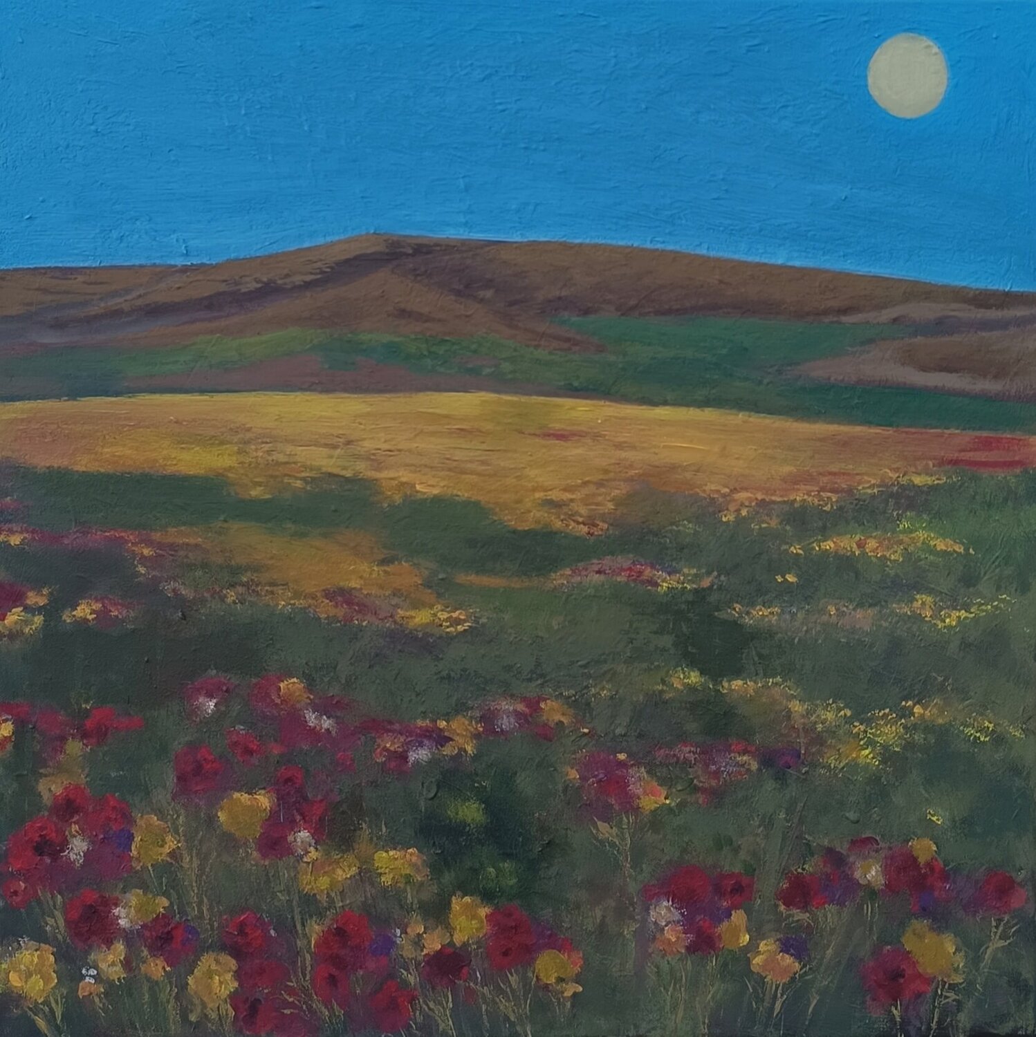 Die Blumenwiese am Abend Gulschan Rokzad