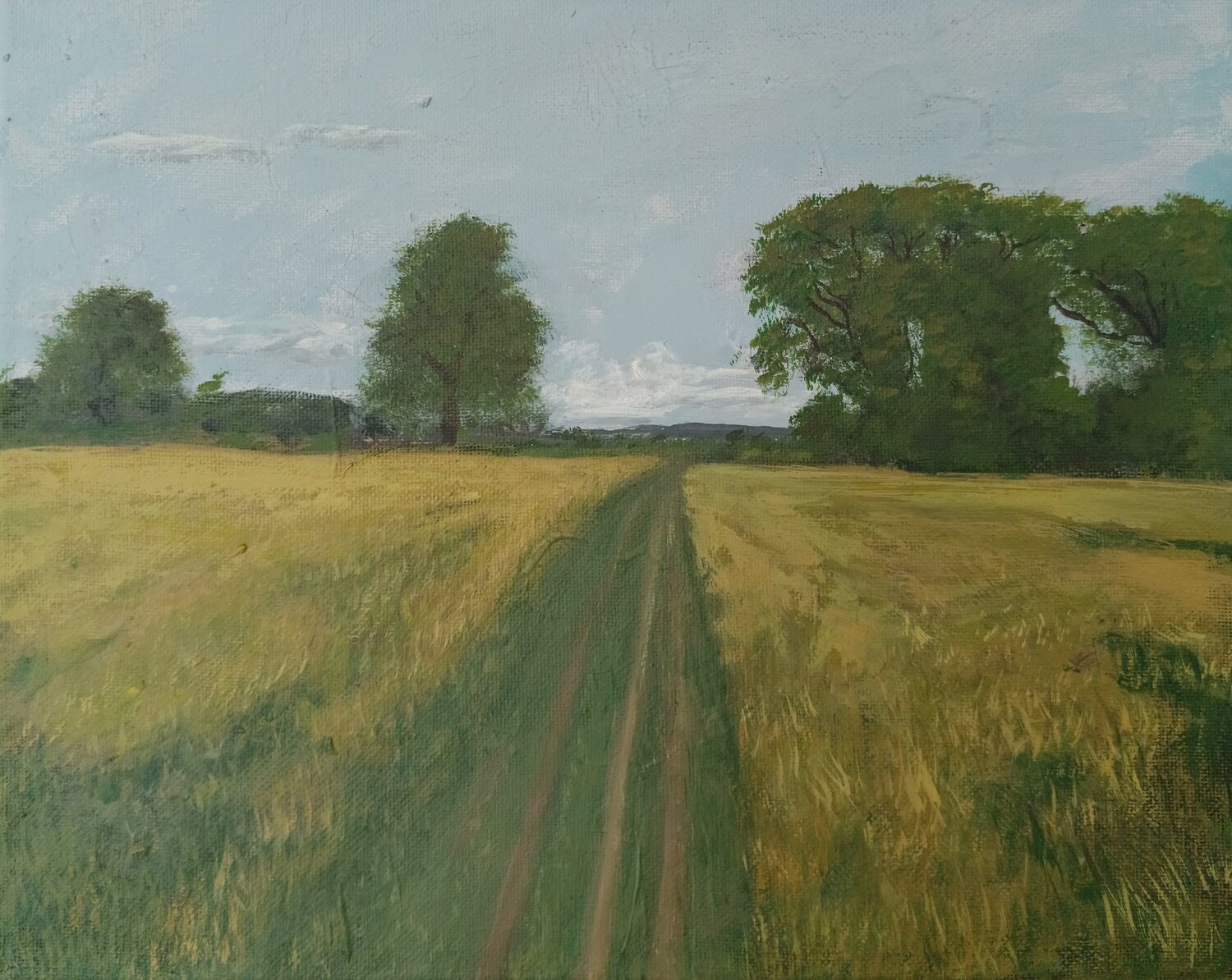 Der Weg der Hoffnung Gulschan Rokzad Origineel schilderij te koop