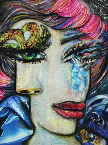 FACE ABSTRACT von Koroush Namazi, Malerei kaufen auf Singulart