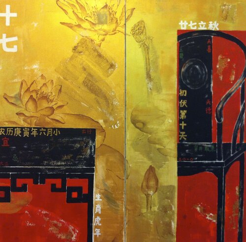 Chinesischer Kalender von Meizi Wang, Malerei kaufen auf Singulart