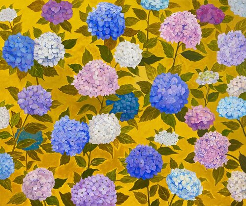 Blumen so schön wie das Leben van Meizi Wang, Schilderij te koop op Singulart