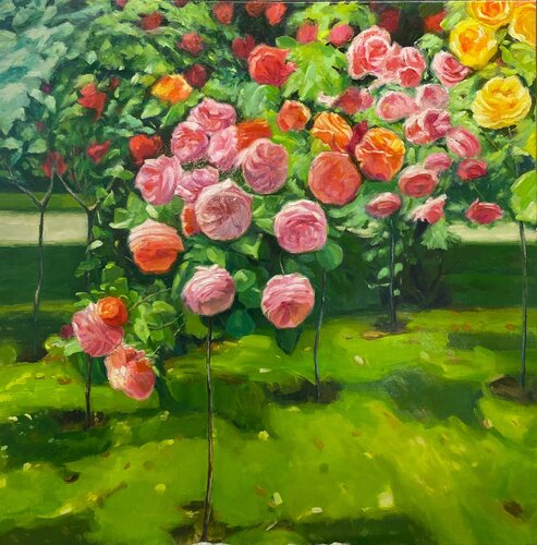 Eine Blume, eine Welt di Meizi Wang, Pittura in vendita su Singulart