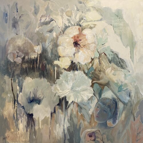 Einander van Meizi Wang, Schilderij te koop op Singulart