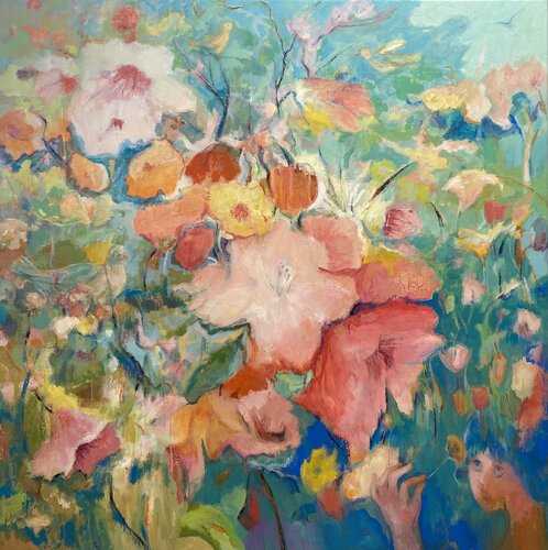 Einander van Meizi Wang, Schilderij te koop op Singulart