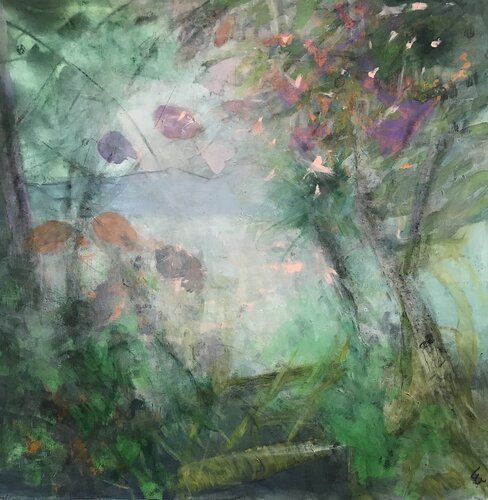 Herbsttag am see van Louise Wünsche, Schilderij te koop op Singulart