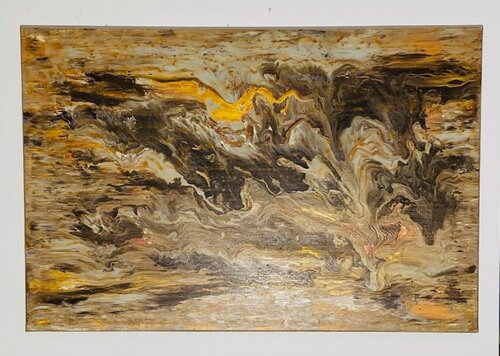 VENTO CALDO D'ESTATE IN UN CAMPO DI GRANO de Roberto Buccilli, Pintura a la venta en Singulart