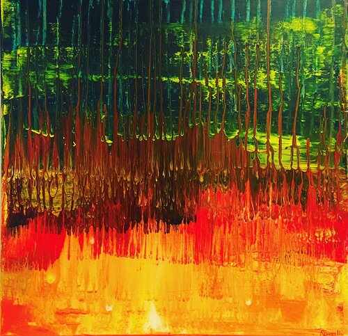 VOLCANIC LAKE von Roberto Buccilli, Malerei kaufen auf Singulart