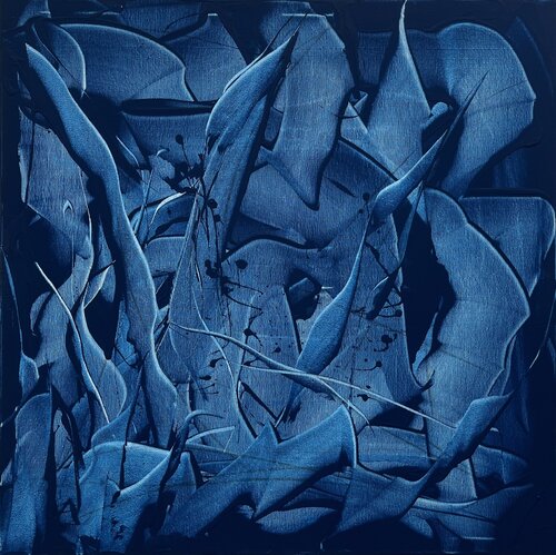 IN TRAPPOLA NEL BLU by Roberto Buccilli, 회화 for Sale on Singulart