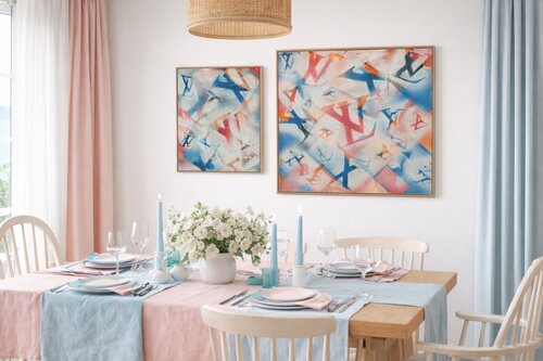 LUXURY DITTICO (30X40-40X40CM) van Roberto Buccilli, Schilderij te koop op Singulart