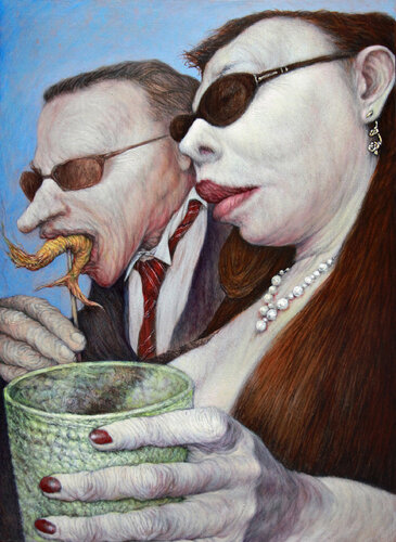 COMEGAMBAS par Eusebio San Blanco, Peinture en vente sur Singulart