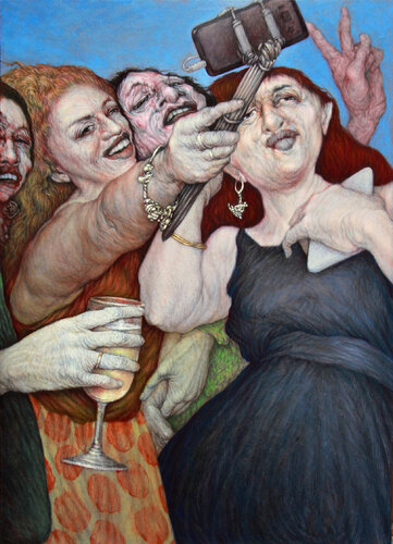 SELFI PIJAS par Eusebio San Blanco, Peinture en vente sur Singulart