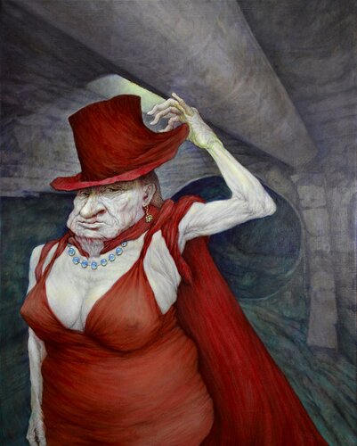 LA MÚCHERES EN SU CUEVA by Eusebio San Blanco, Painting for Sale on Singulart