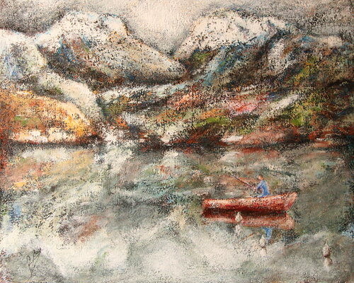 Le lac d'Annecy de Robert Bass, Pintura a la venta en Singulart