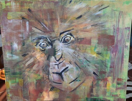 Gorilla van Andrea Philipp-Zankl, Schilderij te koop op Singulart