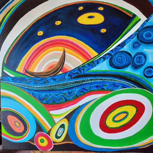 Bananenboot by Andrea Philipp-Zankl, Painting for Sale on Singulart