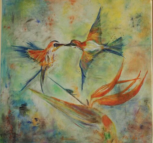 Kissing birds Andrea Philipp-Zankl