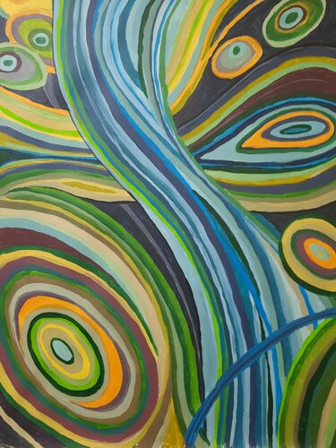 Waterflow par Andrea Philipp-Zankl, Peinture en vente sur Singulart