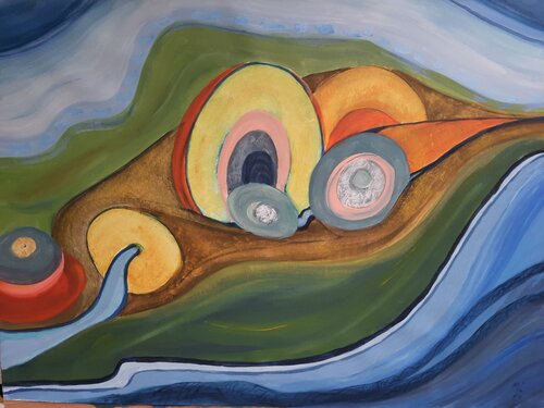 Landscape with Hobbithouse Andrea Philipp-Zankl