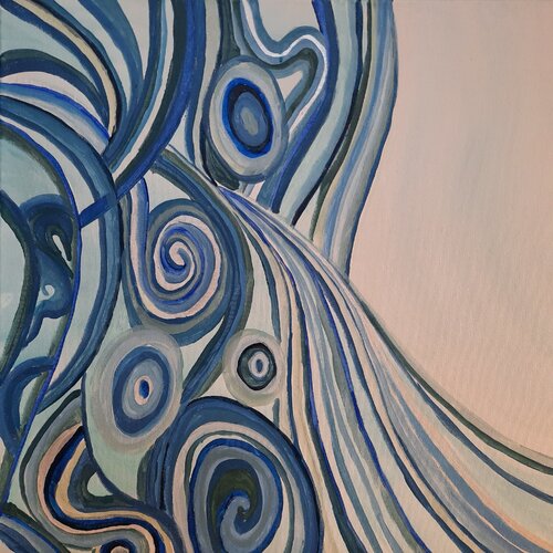 Wasserfall von Andrea Philipp-Zankl, Malerei kaufen auf Singulart