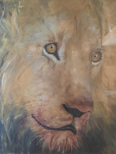 Lionhead van Andrea Philipp-Zankl, Schilderij te koop op Singulart
