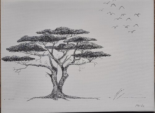 Akazie klein by Andrea Philipp-Zankl, Painting for Sale on Singulart