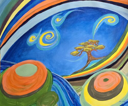 lonely Akazie 2 by Andrea Philipp-Zankl, Painting for Sale on Singulart