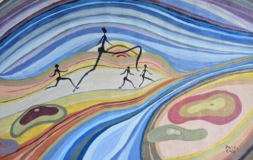 Morning walk von Andrea Philipp-Zankl, Malerei kaufen auf Singulart