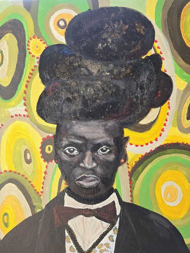 Black with lots of dreadlocks by Andrea Philipp-Zankl, Painting for Sale on Singulart