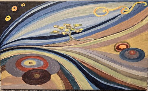 Akazie walking slowly by Andrea Philipp-Zankl, Painting for Sale on Singulart