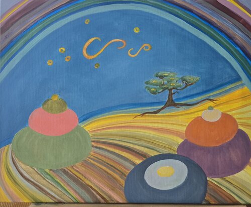 Landscape with Akazie by Andrea Philipp-Zankl, Painting for Sale on Singulart
