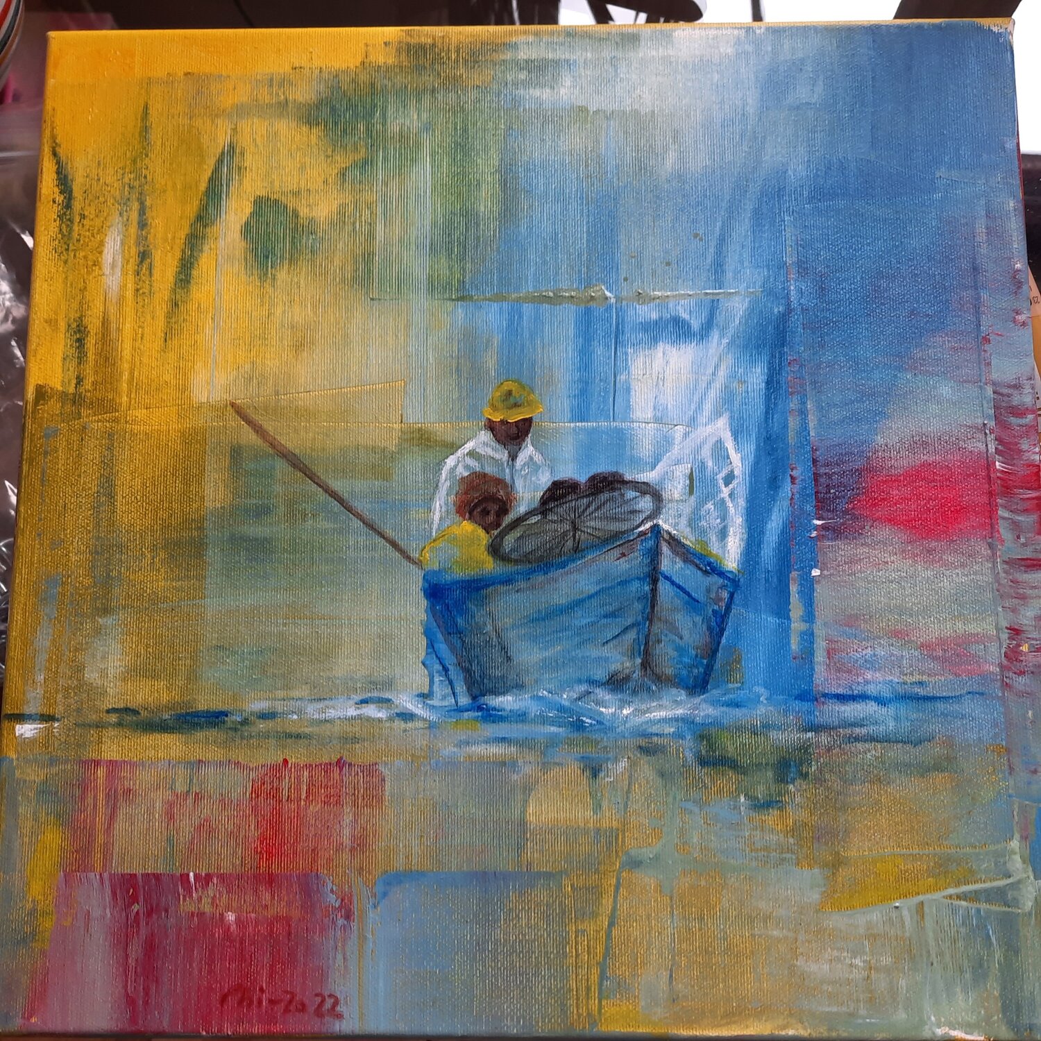 Boot auf einem See /Uganda Andrea Philipp-Zankl