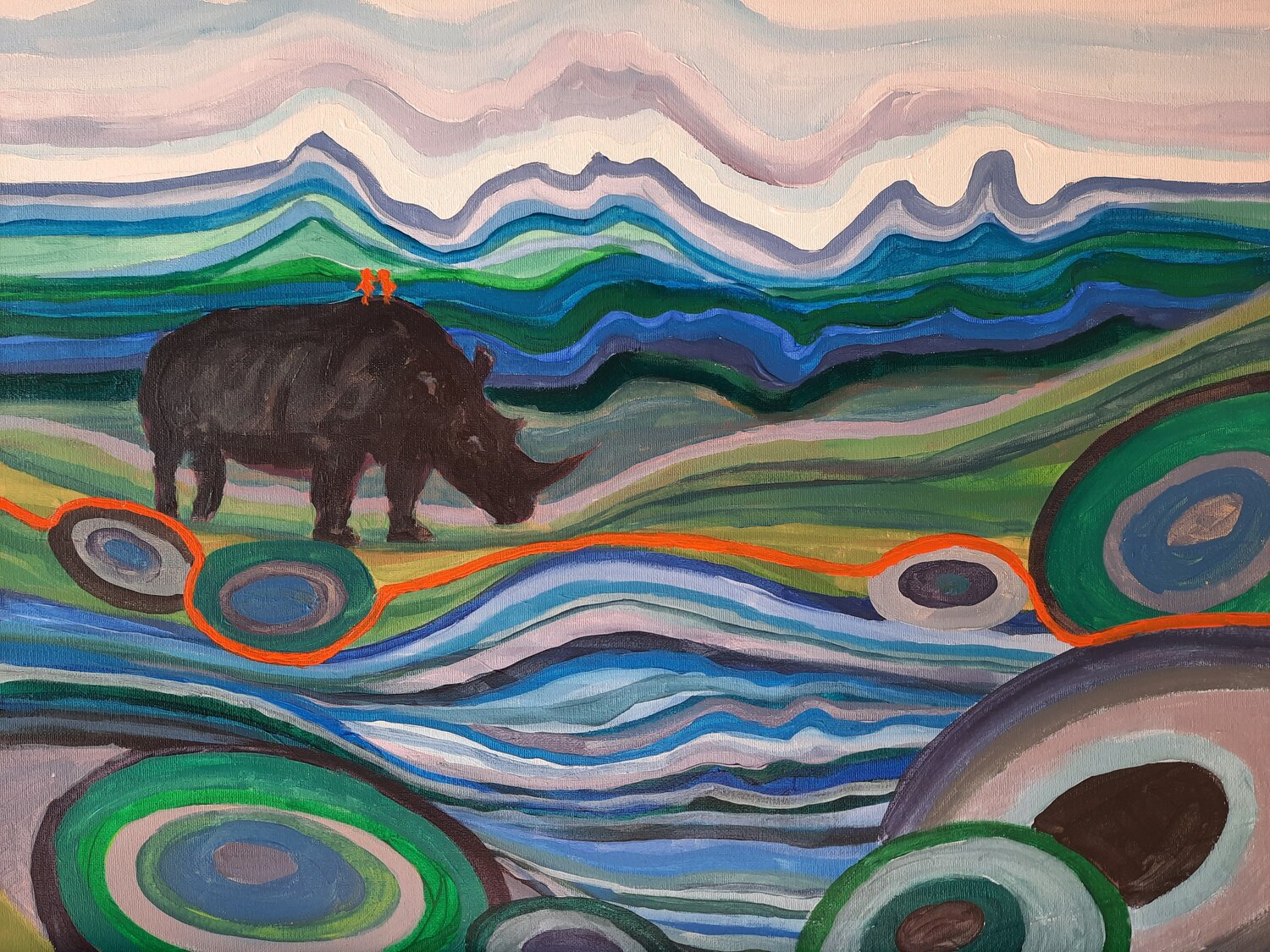 Nashorn am See Andrea Philipp-Zankl