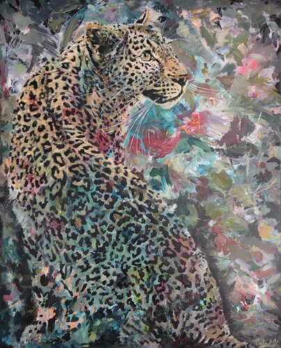 La robe léopard de Yoan RIMBAULT, Pintura a la venta en Singulart