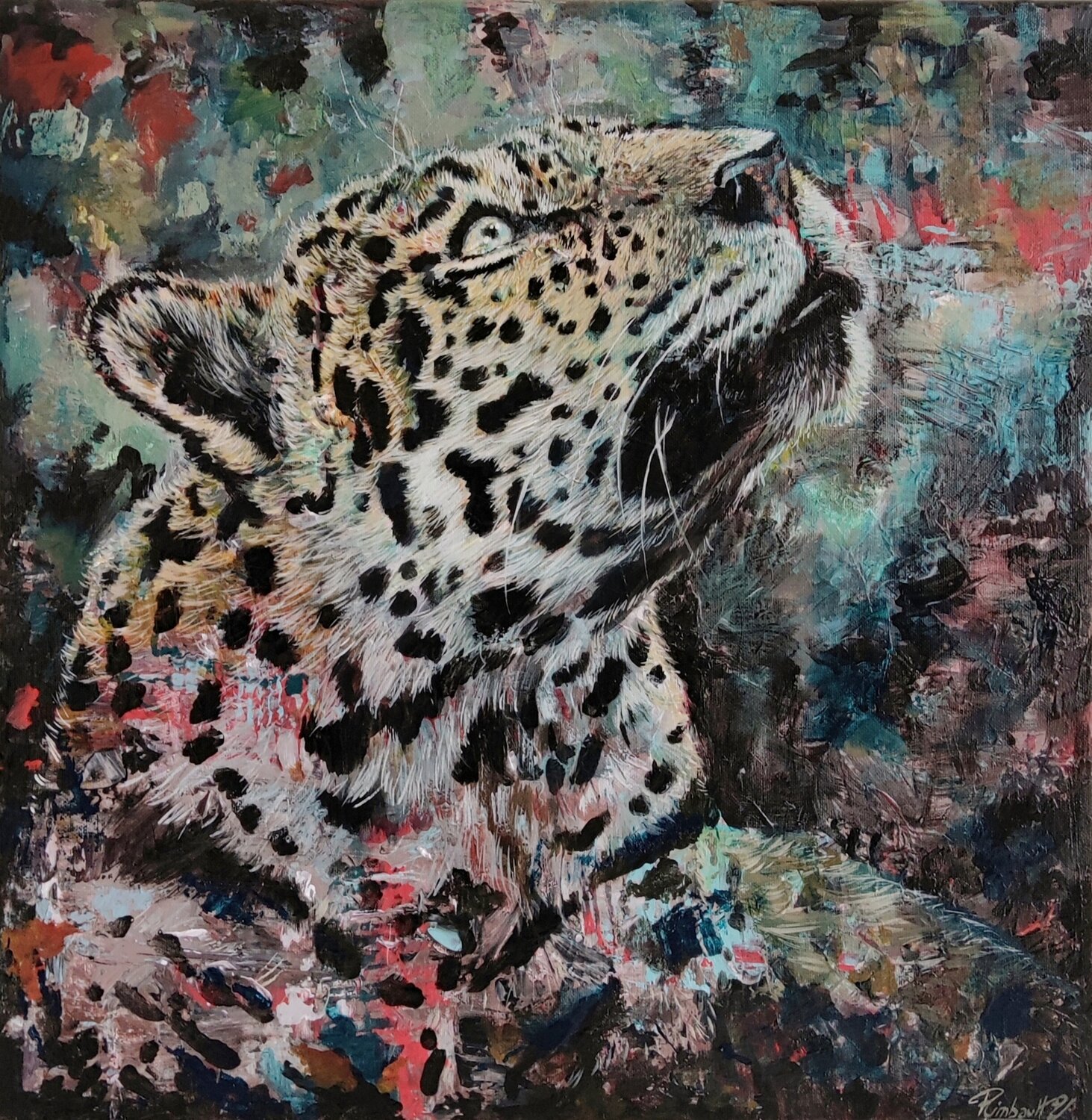 Jaguar, élévation sauvage Yoan RIMBAULT Originalgemälde zu verkaufen