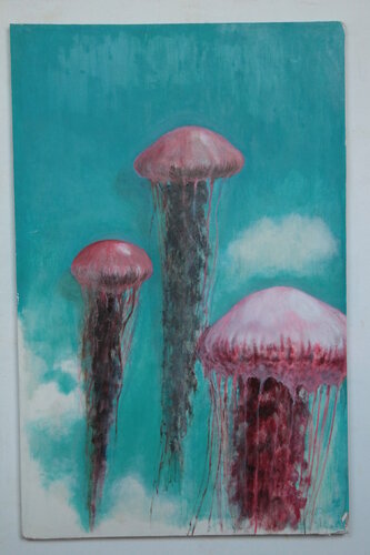 Jellyfish Theater von Akil L. Zani, Malerei kaufen auf Singulart